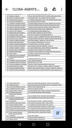 List of Addresses on Google Map. Award recipient address is not listed