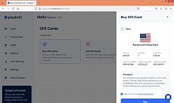 Giftcard order