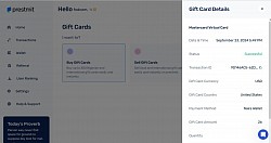 Giftcard order