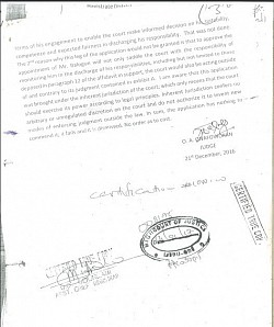 Court Judgement obtained from High Court, Ijebu ode, Ogun State, Nigeria