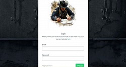 This is login homepage before the changes took place