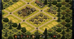 Town view at the begining of project and investments